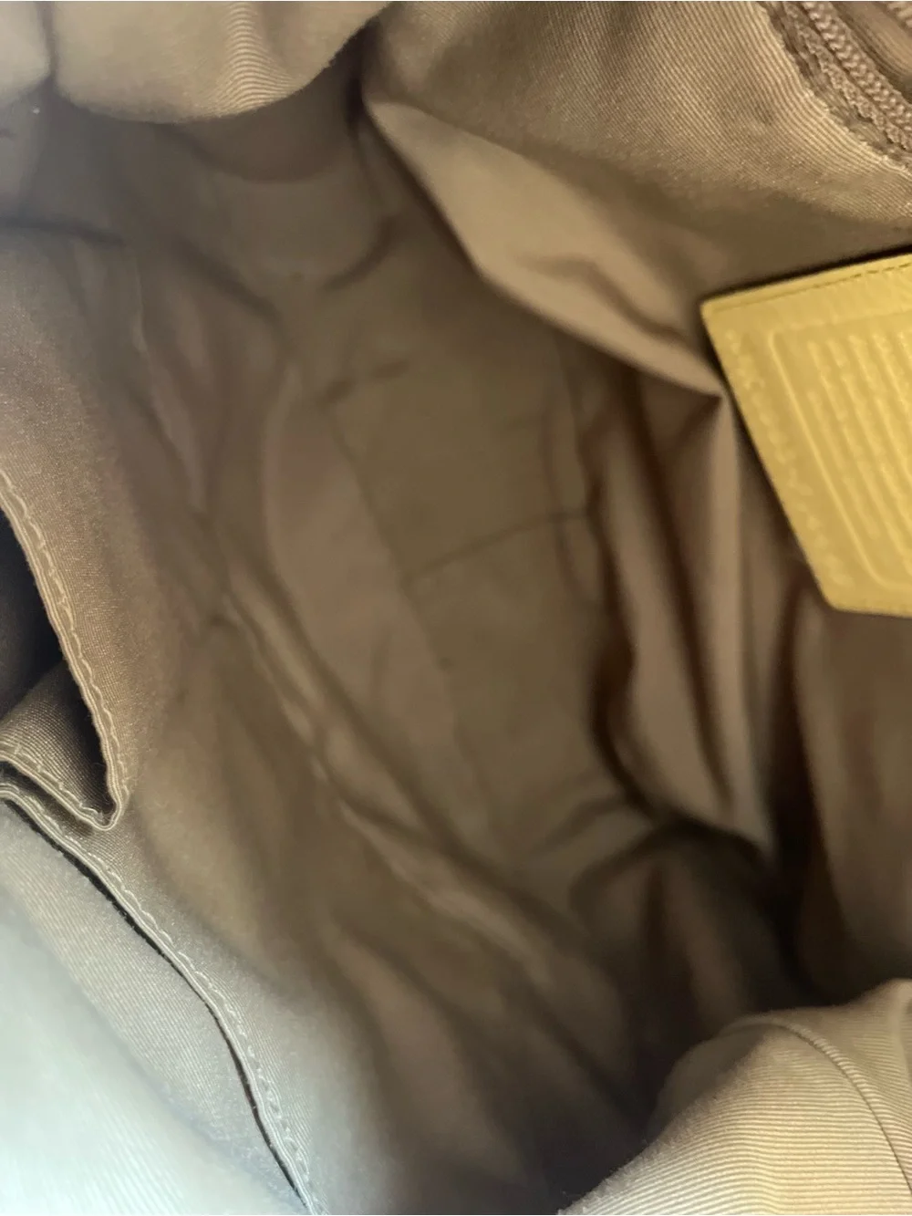 Y2K yellow coach bag